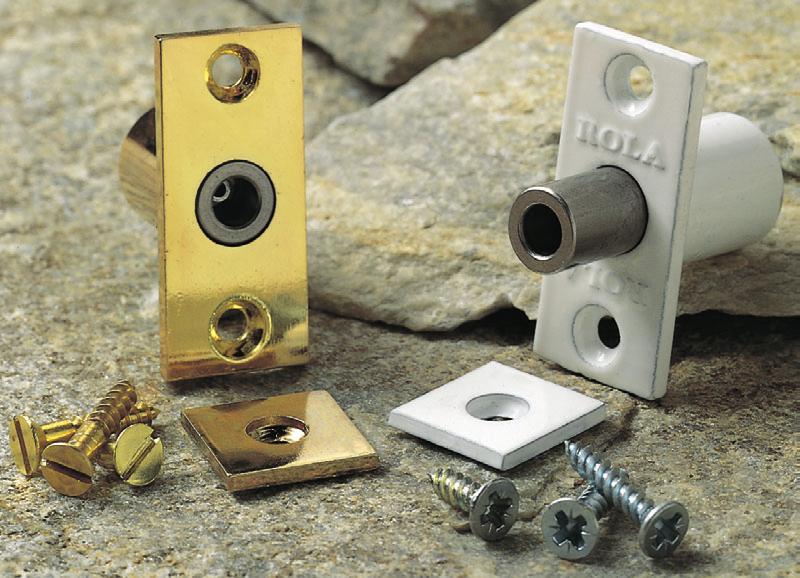 Rola S products require only the correct size hole, they are then secured with the screws supplied. R/0 4 All products in the Rola range are operated by the uniquely designed Rola Key.
