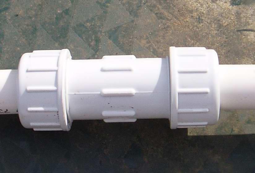 I use a schedule 80 PVC pipe flange to make a foot for the base of each section. The holes could be use with large spikes or rebar to prevent slippage.