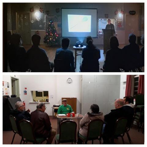 Jan 2018 Meeting Reports Geoff G1WRH Due to a sudden change in the weather which rendered side roads and pavements treacherous, the Christmas social was postponed and an informal evening held in its