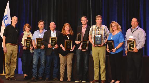 NUCA Leadership Awards NUCA Leadership awards were presented to outgoing Committee Chairs [L-R] by