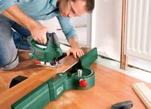cuts quickly and safely in laminate, parquet, plastics and