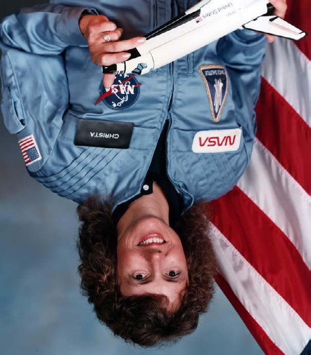 The Challenger was ready to launch on January 28, 1986. Its crew of seven included Judith Resnick and Christa McAuliffe.