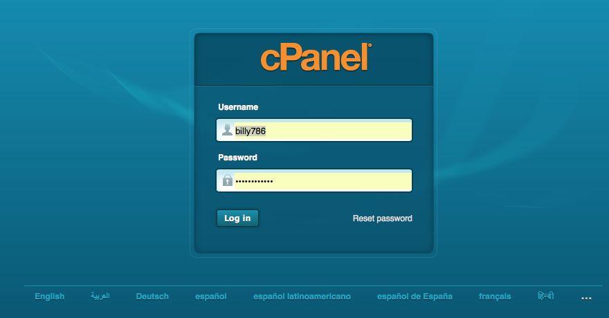 You need to login to your CPanel and