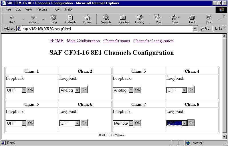 MANAGEMENT SYSTEM Web Interface The implementation of Web interface for the CFM-L4 IDU provides configuration and monitoring capabilities similar to ones available using LCD/Keypad and front panel