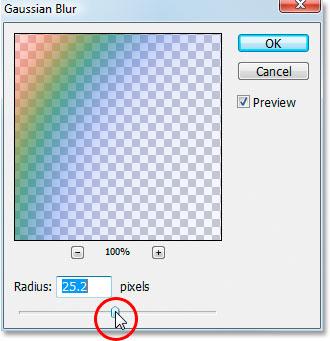 Your rainbow should now look something like this: The rainbow after changing its blend mode to Screen.