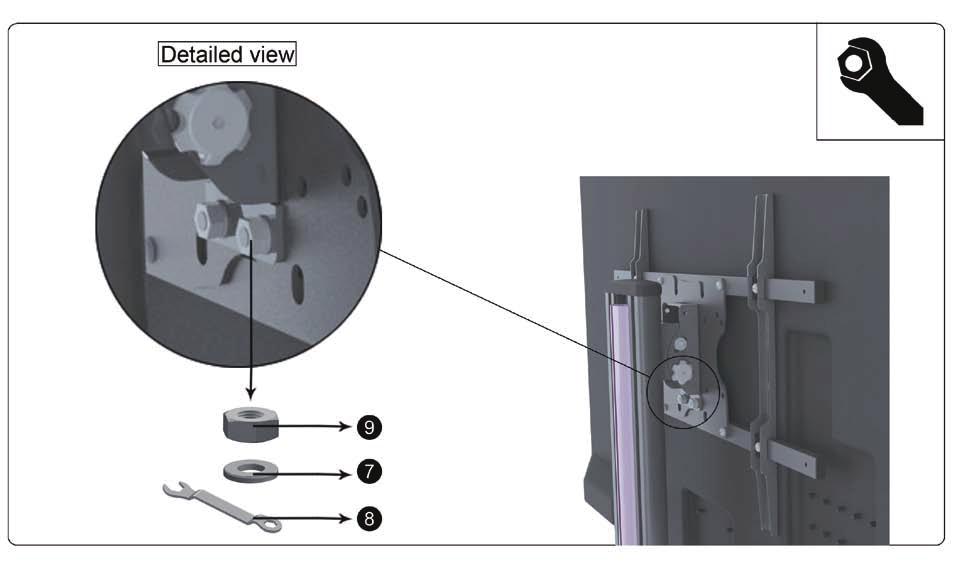 (See Figure 4-3) Step 1 Assembling of Pole Attachment holes may be damaged if a power drill is used to insert button head cap screws.