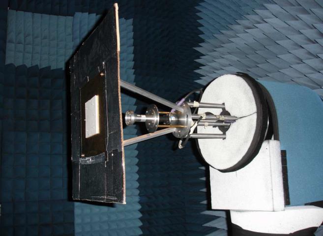 Passive Transmitarray: Design 1 Prototype Measurement Phase error correction and 10º tilt in one axis.