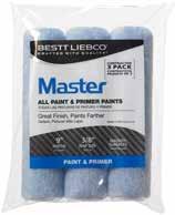 Polyester fabric provides excellent durability and less matting. Excellent for use with all paints. Heavy-duty, solvent-resistant, polypropylene core.