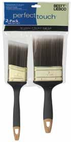 PERFECT TOUCH BRUSHES / ROLLER COVERS Get a grip on home improvement projects with the ergonomic rubberized handles of Perfect Touch 100% Polyester and Perfect Touch White China brushes.