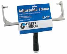 DESCRIPTION WIDTH CASE UPC 509321800 Frame 18" 6 079819932185 509324000 End Bolt Replacement 1 079819932406 12" to 18" Adjustable Frame Heavy-duty adjustable frame fits 12" to 18" roller covers.