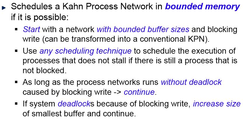 Scheduling Khn Networks (2) hllenge is running processes without ccumulting Demnd-driven Scheduling?