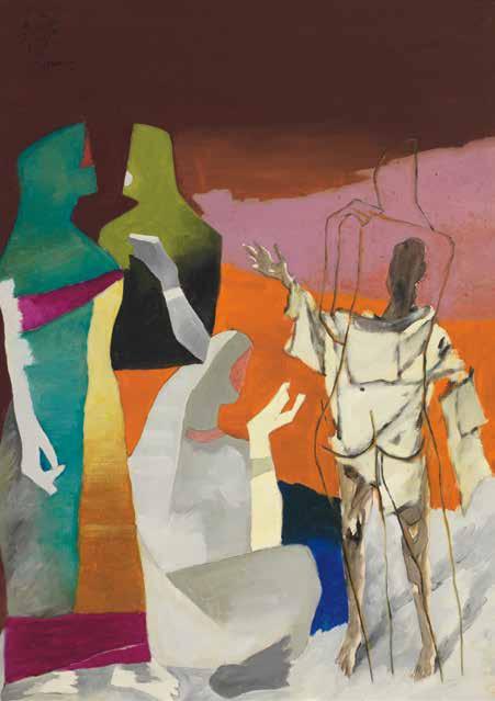 Jean Albert McEwen Verticale traversant l orange oil on canvas,