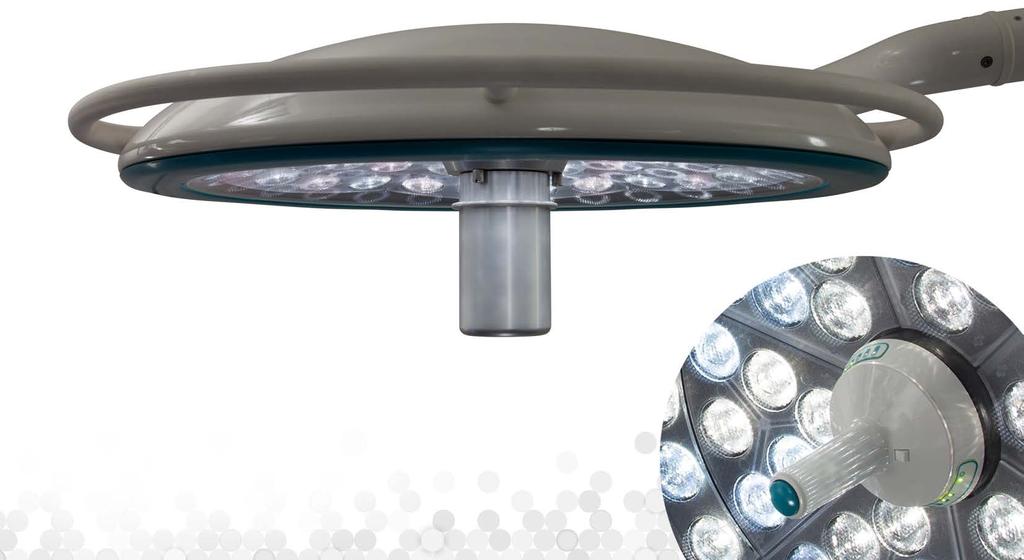Shown here with optional HD in-light camera Brighten your surgical outcomes The Nuvo Vu LED Surgical Light is brighter, whiter, cooler and more capable in the operating room