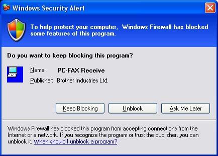 Programul software Brother PC-FAX (numai pentru MFC-9120CN şi MFC-9320CW) Primire PC-FAX 5 Programul software PC-FAX poate primi numai documente alb-negru.