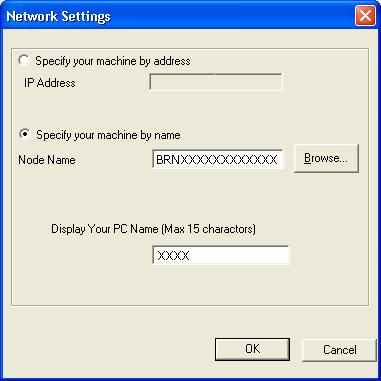 Programul software Brother PC-FAX (numai pentru MFC-9120CN şi MFC-9320CW) Configurarea parametrilor pentru recepţia în reţea folosind programul PC-FAX 5 Setările folosite pentru trimiterea faxurilor