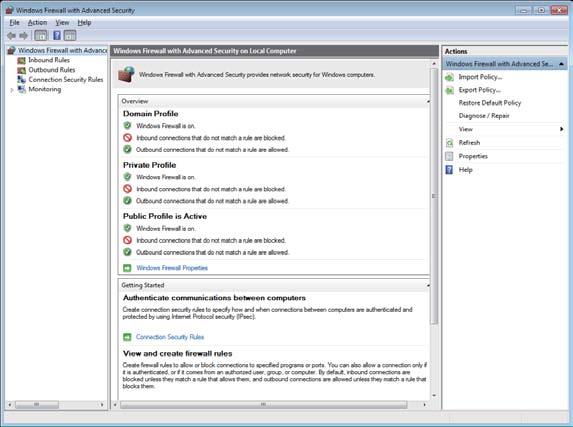 Setările pentru firewall (pentru utilizatorii de reţea) Utilizatorii Windows 7 6 a Faceţi clic pe butonul, Control Panel (Panou de