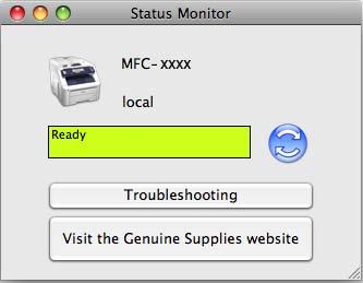 Imprimarea şi trimiterea faxurilor Monitorul de stare 7 Utilitarul Status Monitor (Monitor stare) este un program software configurabil, destinat monitorizării aparatului, care vă permite să vedeţi