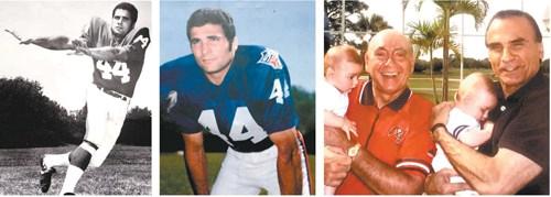 Photos courtesy George Schifano LEFT: The late Tom Longo is shown in a pose from his days with the New York Giants.