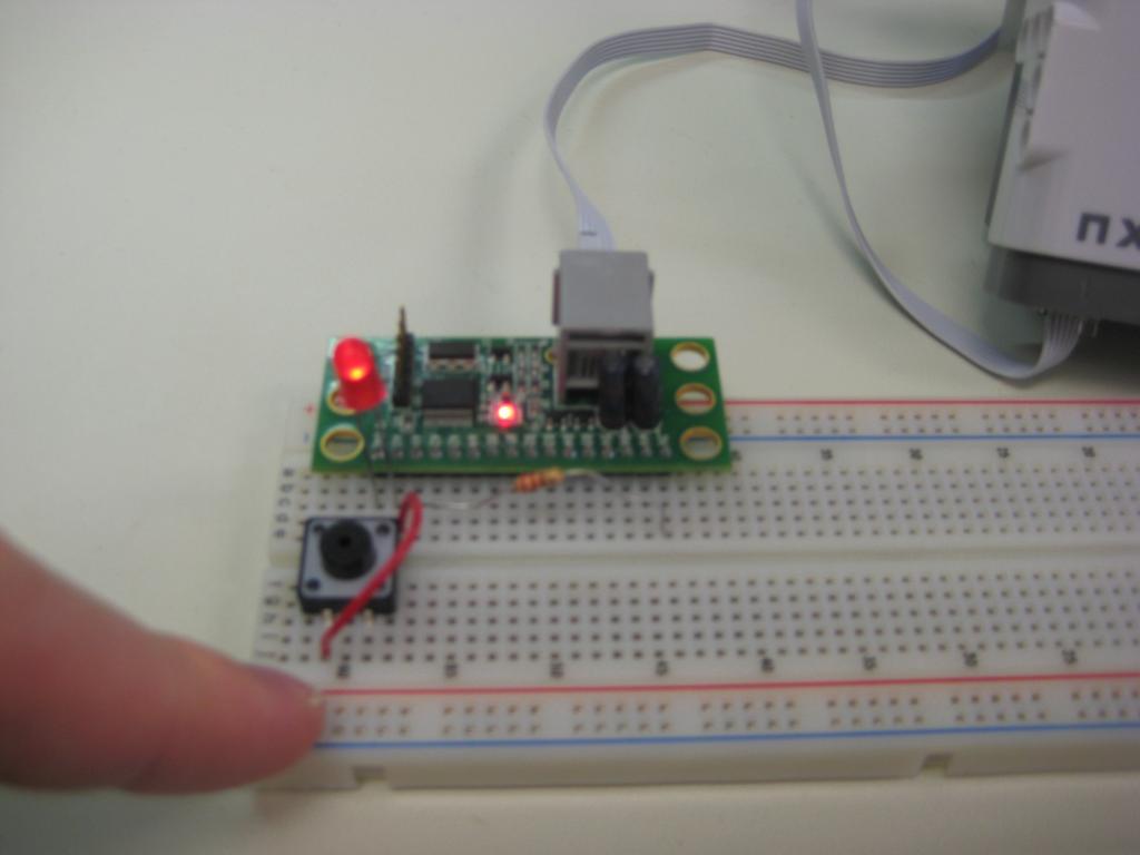 Pull-Up Resistor Lab Output When the