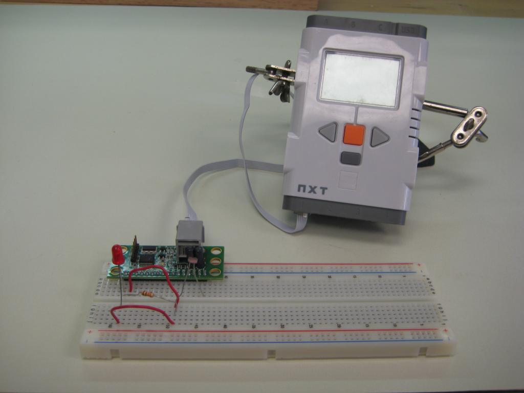 Photo-Resistor Lab Setup NXT
