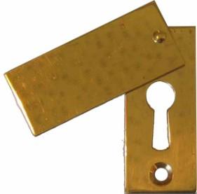 A: EA Tack on Escutcheon Unplated Brass Only 29x17mm E: EE Push in Round