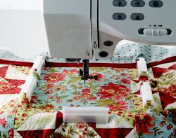 used, it also allows you to move your fabric in any direction while continuing your design.