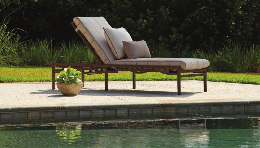 finish Branchport Brown 209-40 Adjustable Chaise in standard finish Branchport