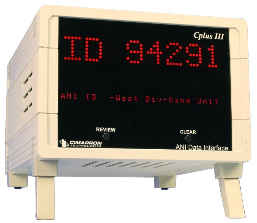 Page 40 C Plus III The C Plus III is a multiple window dispatch display unit. The main display and its features are the same as the C Plus II.
