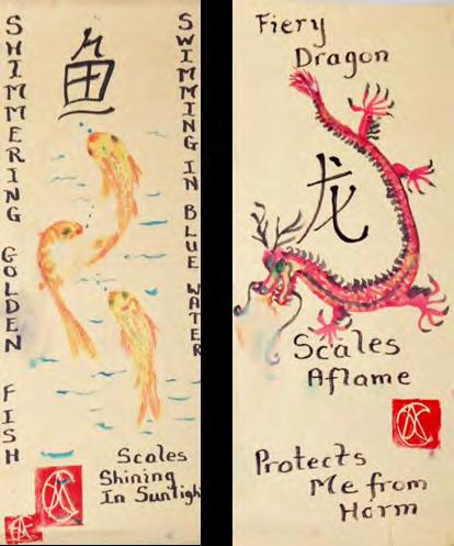 ANCIENT ARTS OF CHINA: A 5000 YEAR LEGACY Chinese Scrolls Students learn the process, traditions and importance of calligraphy, brush painting, poetry, and signature stamps in Chinese art.