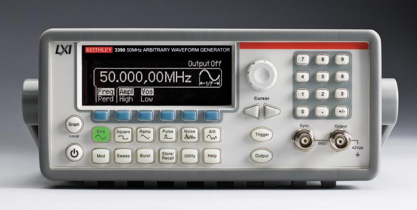 Keithley has paired the best-in-class performance of the Model 3390 Arbitrary Waveform/Function Generator with the best price in the industry to provide your applications with superior waveform
