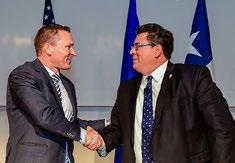 ENERGY S GLOBAL MEETING PLACE Honorable Deron Bilous, Minister of Economic Development & Trade of Alberta (left) and Rolando B.