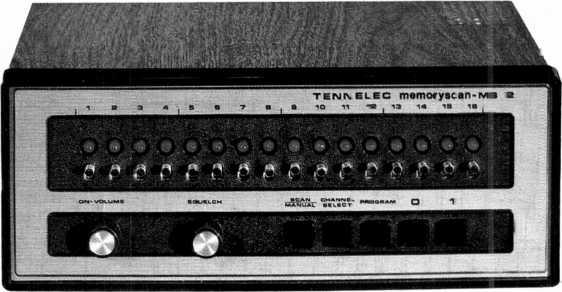 . This scanner doesn't have channel crystals. It has a brain. The amazing Tennelec MS -2 Memoryscan: The MS -2 Saves You Money.