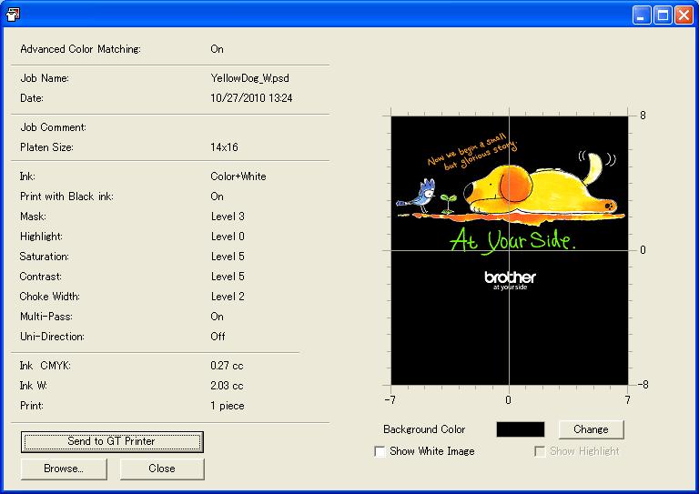 6. GT File Viewer Update Information of Advanced Color Matching and Multi-Pass