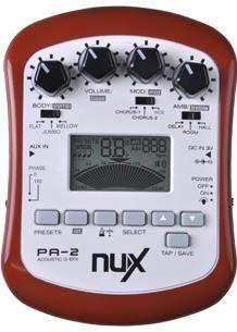 Music-playback device 3 killer amp sounds CLEAN, BLUES, & ROCK 3 variables speed modulation effects including chorus, Flanger & Trem Backlit LCD screen for the tuner & metronome 2 AA Batteries