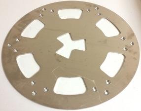 00 9 inch diameter magnetic metal bond plate These plates fit the most popular machines on the market and allow tool changes with a flat