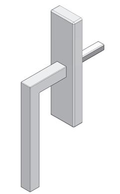 SQUARE WINDOW HANDLE This handle with a refined edge is perfect for minimal and modern design ROUND WINDOW HANDLE This handle with a round shape is perfect for classic and elegant design PULL HANDLE