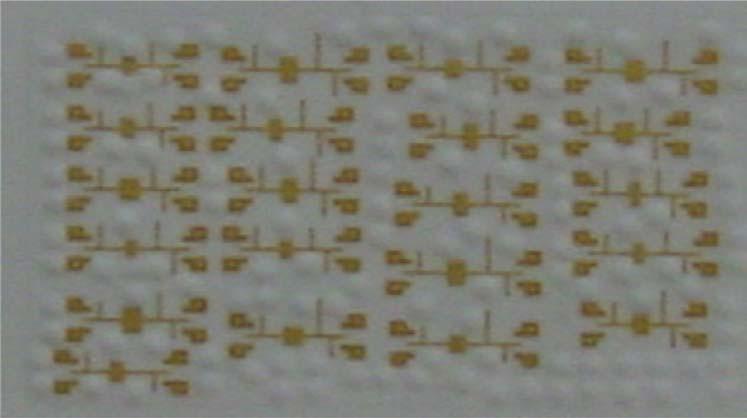 EM Simulations Experimental Design and Fabrication using a 12-metal-layer LTCC process. A microphotograph of the fabricated LTCC filter samples is shown in Figure 5.