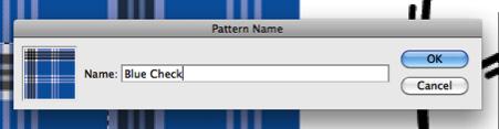 A window will appear asking you to for a pattern name. Name your pattern and click OK.