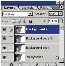 Choose Overlay from the Blend Mode drop-down list in the Layer Style dialog box, and then click OK to emphasize the shading in the image. However, this step makes the image too dark. STEP 11.