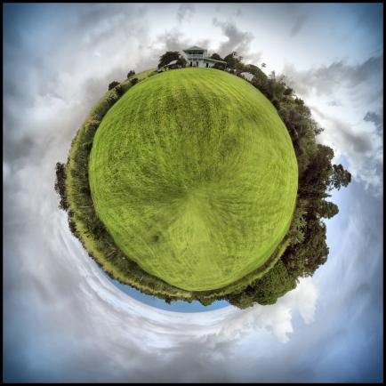 Create your own planet using crop, filters and image adjustment. 1. Ensure your image is straight.
