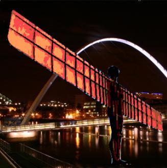 Use the magnetic lasso tool to select an area of a photo e.g. angel of the north. 5.