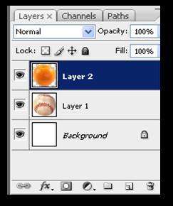 On the layers properties box change the opacity of the baseball. Morphing 2 1.