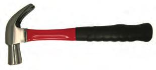 Claw Hammer - Leather Handle - 20oz Fully polished, forged one-piece solid steel construction to eliminate loose