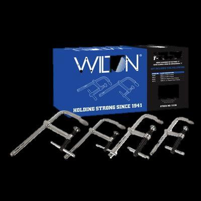 CLAMP KITS CLASSIC SERIES F-CLAMP KIT Black Oxide spindles resist wear and tear while impeding rust Drop-forged arm provides minimal flex under heavy work loads Swivel pad centers on work piece for a