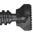 BRUTE FORCE TM - 100 SERIES C-CLAMPS Recommended for heavy industrial and construction job site demands, the heavy-duty models are some of the toughest products available for their weight to strength