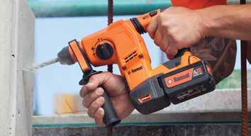 7J impact energy The powerful Ramset R18 Lithium Ion cordless rotary hammer delivers the highest performance to weight ratio in it s class.