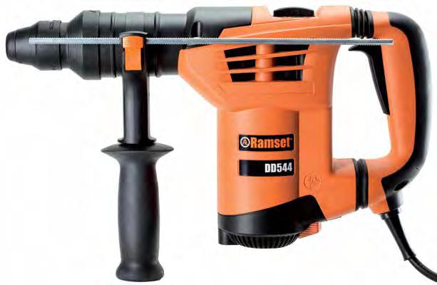 DynaDrill 544 4kg Combi Hammer 180 auxillary handle adjustment for left and right handed use Vibration dampening mechanism Quick release SDS drive tool holder.