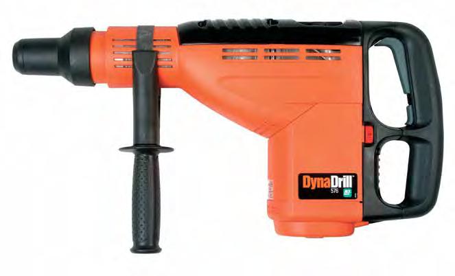 DynaDrill 576 7kg Combi Hammer Safety clutch mechanism 15 Joules of impact force Powerful 1350W motor The Ramset DynaDrill 576 electro pneumatic combi hammer, is designed for large diameter drilling,