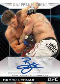 AUTOGRAPH CARDS Certified Signatures 70 UFC fighters and personalities with their autographs.