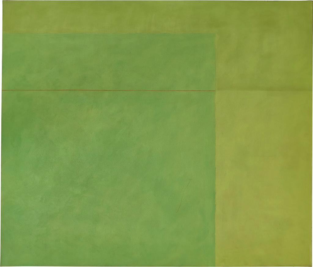 Virginia Jaramillo, Green Space, 1974, oil paint on